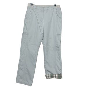 L.L. Bean Women’s Stretch Canvas Cargo Pants Flannel Lined (K-1)